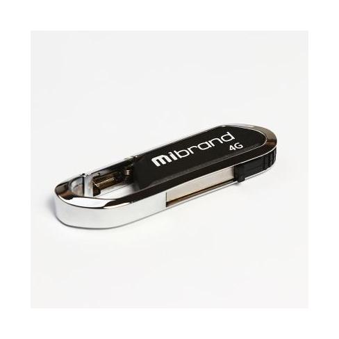 USB флеш накопичувач Mibrand 4GB Aligator Black USB 2.0 (MI2.0/AL4U7B)
