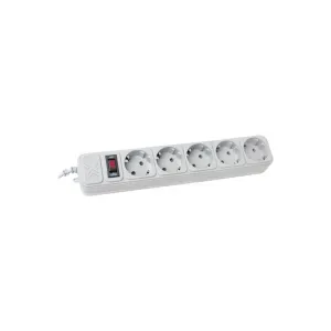 Мережевий фільтр живлення Maxxter SPM5-G-6G серый 1,8 м кабель, 5 розеток (SPM5-G-6G)