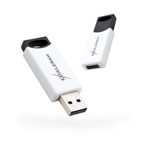 USB флеш накопичувач eXceleram 64GB H2 Series White/Black USB 2.0