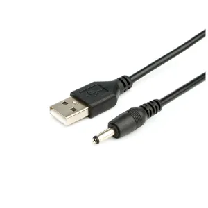 Кабель питания USB to DC 3.5mm 5V 1.0m 2.0A black Atcom (10035)