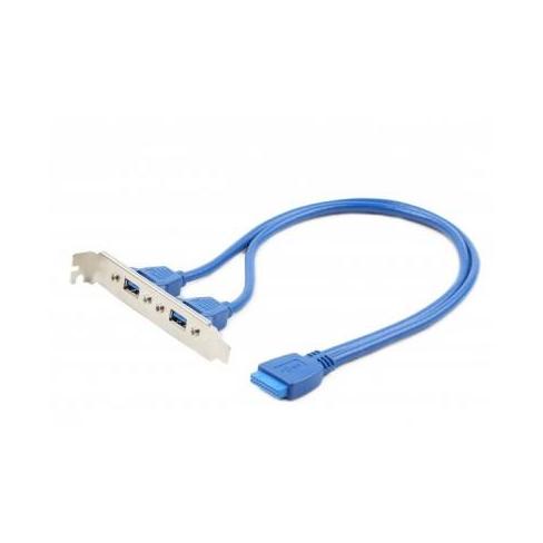Кабель для передачі даних USB 3.0 розетка на кронштейні 10P 45 см Cablexpert (CC-USB3-RECEPTACLE)