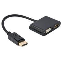 Перехідник Cablexpert DisplayPort to HDMI/VGA (A-DPM-HDMIFVGAF-01)