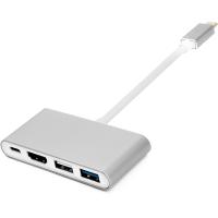 Перехідник Type-C (M) to 4*USB 2.0/3.0, HDMI, Type-C (F) PowerPlant (CA911707)