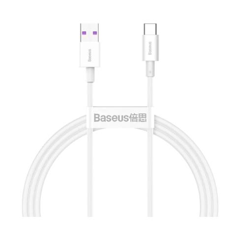 Дата кабель USB 2.0 AM to Type-C 2.0m 3A White Baseus (CATYS-A02)