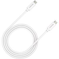 Дата кабель USB-C to USB-C 1.0m UC-44 5A 240W(ERP) E-MARK, white Canyon (CNS-USBC44W)
