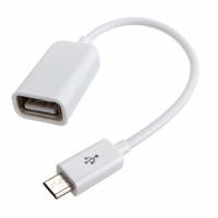 Дата кабель OTG USB 2.0 AF to Micro 5P 0.16m white Lapara (LA-UAFM-OTG white)