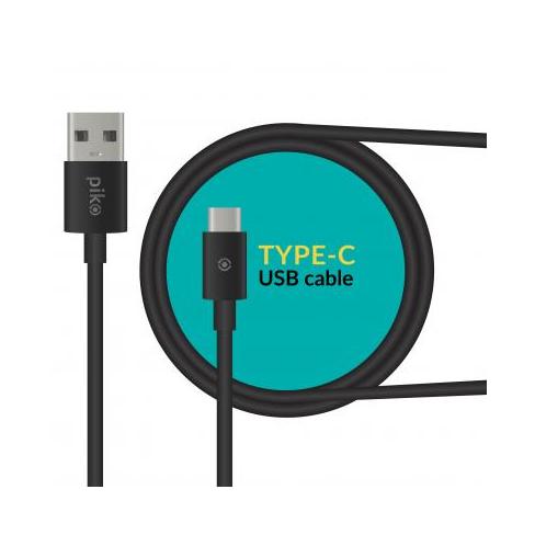 Дата кабель USB 2.0 AM to Type-C 2.0m CB-UT12 black Piko