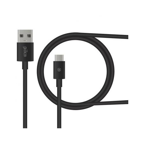 Дата кабель USB 2.0 AM to Type-C 1.2m black Piko