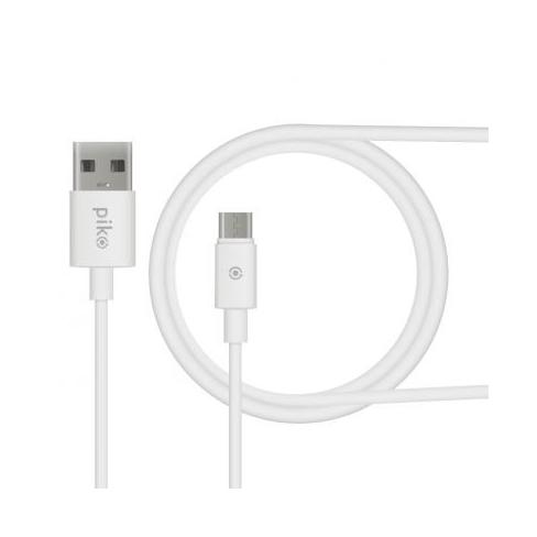 Дата кабель USB 2.0 AM to Micro 5P 1.2m white Piko