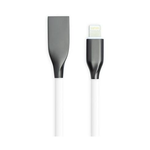Дата кабель USB 2.0 AM to Lightning 2.0m white PowerPlant