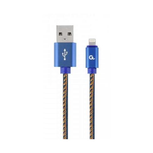 Дата кабель USB 2.0 AM to Lightning 2.0m Cablexpert (CC-USB2J-AMLM-2M-BL)