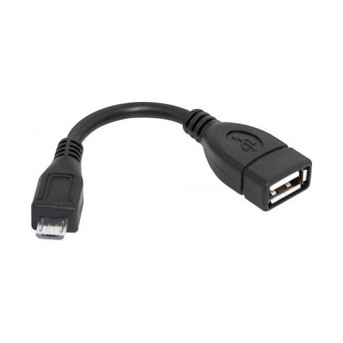 Дата кабель OTG USB 2.0 AF to Micro 5P 0.08m Defender