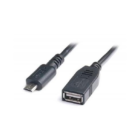 Дата кабель OTG USB 2.0 AF to Micro 5P 0.1m REAL-EL