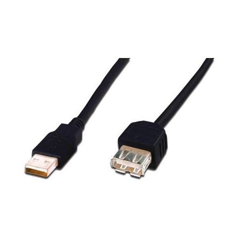 Дата кабель USB 2.0 AM/AF 3.0m Digitus (AK-300200-030-S)