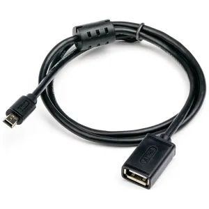 Дата кабель OTG USB 2.0 AF to Mini 5P 0.1m Atcom (12822)