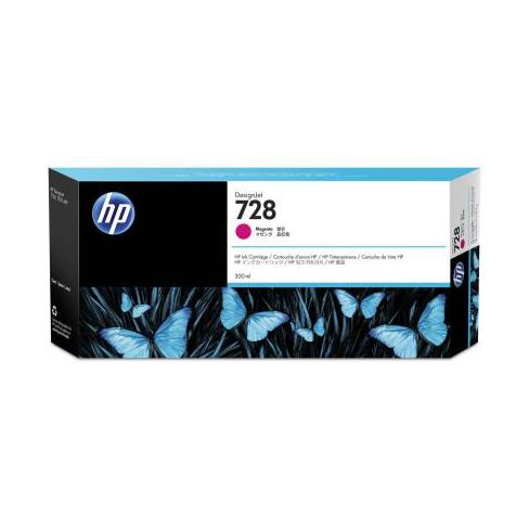 Картридж HP DJ No.728 Magenta, DesignJet T730/T830 300 ml