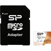 Карта памяти Silicon Power 256Gb microSDXC U3 A1 V30 Superior Color 100R/80W + adapter (SP256GBSTXDU3V20AB)