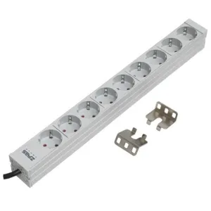 Силовой блок 19" 1U, 9хShuko, вилка С14 Zpas (W-LZ30-09-SU-000-K)