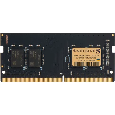 Модуль пам'яті для ноутбука SoDIMM DDR4 16GB 3200 MHz INTELIGENTES (IS4DHE1/16)