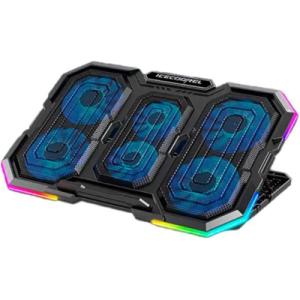 Подставка для ноутбука IceCoorel 14-18", 4*95mm 1200 RPM + 2*70mm 2500 RPM, 2*USB, 400x260x30mm, RGB (N6)
