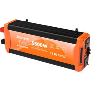 Автомобильный инвертор Choetech 12V/220V 2500 Вт, чистая синусоида (CJ5000Q-V2)