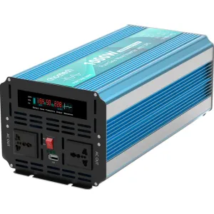 Автомобильный инвертор Choetech 12/220V 1000Вт, с функцией ИБП, чистая синусоида (INV-C1000WUPS-EU)