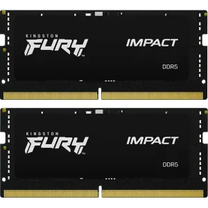 Модуль памяти для ноутбука SoDIMM DDR5 32GB (2x16GB) 6400 MHz Impact Kingston Fury (ex.HyperX) (KF564S38IBK2-32)