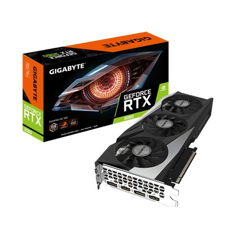 Видеокарта GIGABYTE GeForce RTX3060 12Gb GAMING OC 2.0 LHR (GV-N3060GAMING OC-12GD 2.0)