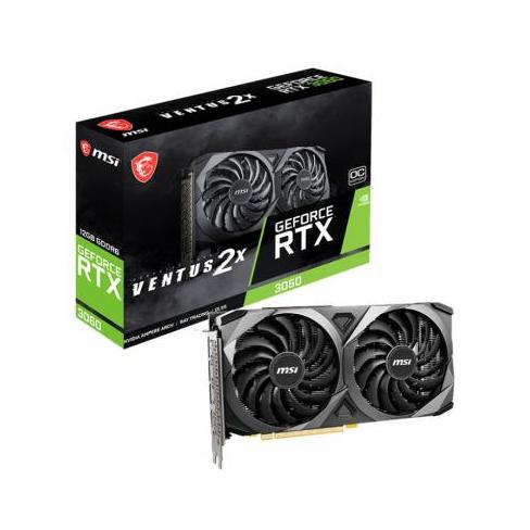 Видеокарта MSI GeForce RTX3060 12Gb VENTUS 2X OC (RTX 3060 VENTUS 2X 12G OC)