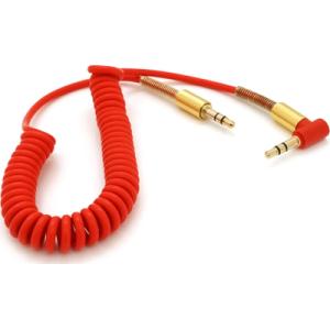 Кабель мультимедийный 3.5mm M to 3.5mm M 1.5m 90° corner red Voltronic (YT-AUXSGJ(M)/(M)-1.5-R)