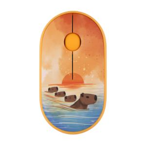 Мышка 2E MF300 CAPYBARASUNSET Silent Wireless/Bluetooth Yellow (2E-MF300WCAPIBARAYW)
