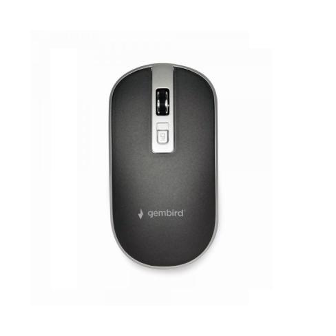 Мышка Gembird MUSW-4B-06-BS Wireless Black-Silver (MUSW-4B-06-BS)