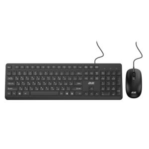 Комплект 2E MK405 USB UA Black (2E-MK405UBK)