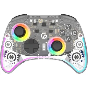 Геймпад GamePro GPX13T 2.4G/BT 5.1/USB/PC/iOS/Android RGB Transparent (GPX13T)