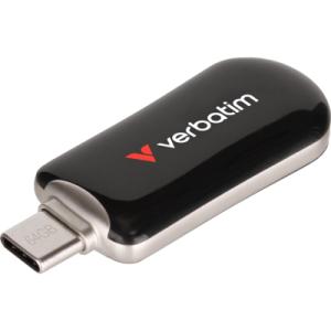 USB флеш накопитель Verbatim 128GB Plectra Black USB-C (30225)
