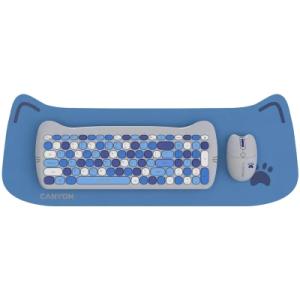 Комплект Canyon HSET-W6 Kitty Edition Wireless UA Blue (CNS-HSETW6BL)
