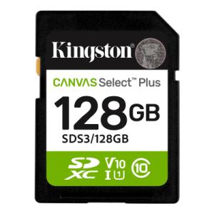 Карта памяти Kingston 128GB SDXC class 10 UHS-I V10 A1 Canvas Select Plus (SDS3/128GB)