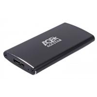 Карман внешний AgeStar mSATA, USB3.0 Metal black (3UBMS2(BLACK))