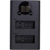 Зарядное устройство для фото PowerPlant GoPro DL-AHDBT901 with display 2 slots (CH980352)