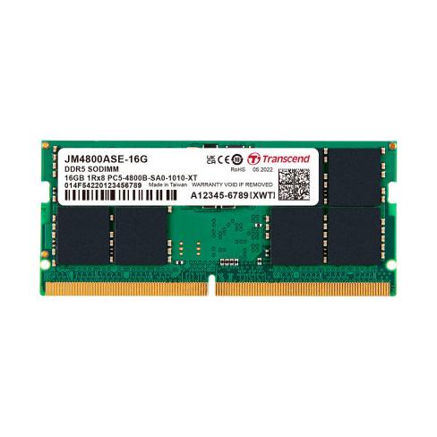 Модуль пам'яті для ноутбука SoDIMM DDR5 16GB 4800 MHz JetRam Transcend (JM4800ASE-16G)