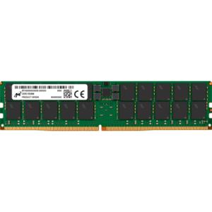 Модуль памяти для сервера Micron 64GB DDR5 RDIMM 2Rx4 5600MHz CL46 (16Gbit) (Single Pack) (MTC40F2046S1RC56BR)