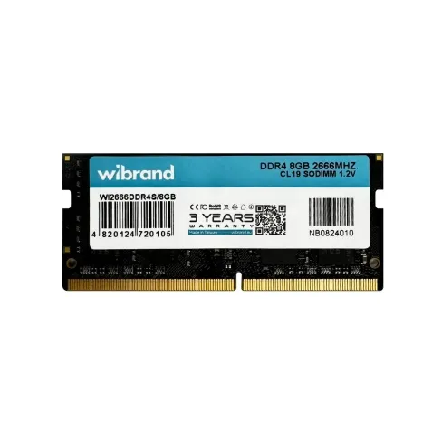 Модуль памяти для ноутбука SoDIMM DDR4 8GB 2666 MHz Wibrand (WI2666DDR4S/8GB)