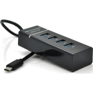 Концентратор Voltronic USB-C to 4xUSB 3.0 0.2m black (YT-TC3H4-B20/12940)
