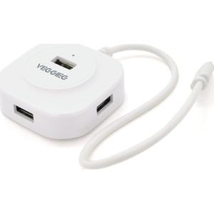 Концентратор VEGGIEG USB-C 4xUSB 2.0 0.2m white (YT-TC-V-C242)