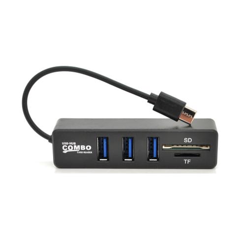 Концентратор Voltronic USB-C 3xUSB 2.0 + SD/TF 0.1m black (YT-HTCP3101/4)