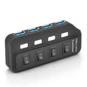Концентратор Voltronic USB 3.0 to 4xUSB 0.6m with switches (YT-3H4S/2TB)