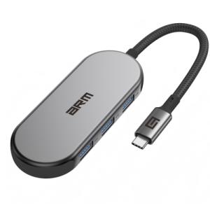 Концентратор Armorstandart USB-C to HDMI 4K, PD, 3USB, SD, microSD Grey (ARM69366)
