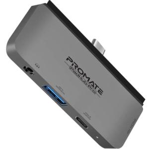Концентратор Promate USB Hub 4 ports padhub-pro.grey (padhub-pro.grey)