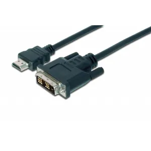 Кабель мультимедийный HDMI M to DVI M 2.0m 18+1pin Assmann (AK-330300-020-S)