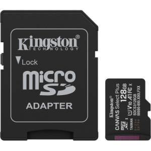 Карта памяти Kingston 128GB microSDXC class 10 UHS-I U3 V30 A1 Canvas Select Plus (SDCS3/128GB)
